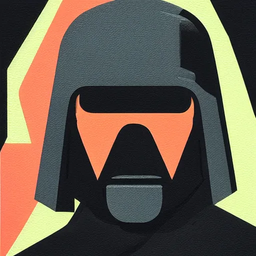 Image similar to Kylo Ren Profile Picture by Sachin Teng, asymmetrical, Organic Painting , Matte Painting, geometric shapes, hard edges, graffiti, street art, 300 dpi :2 by Sachin Teng:4