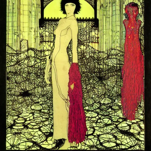 Image similar to Serial experiments lain by Harry Clarke