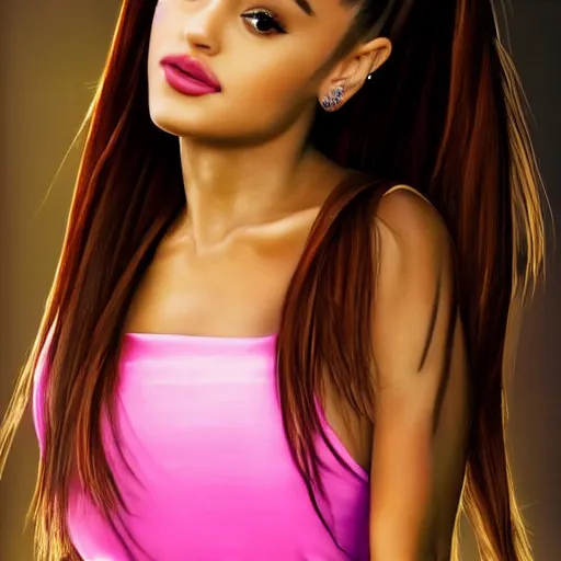 Image similar to Ariana Grande, 8K, award winning photography, hyperrealism