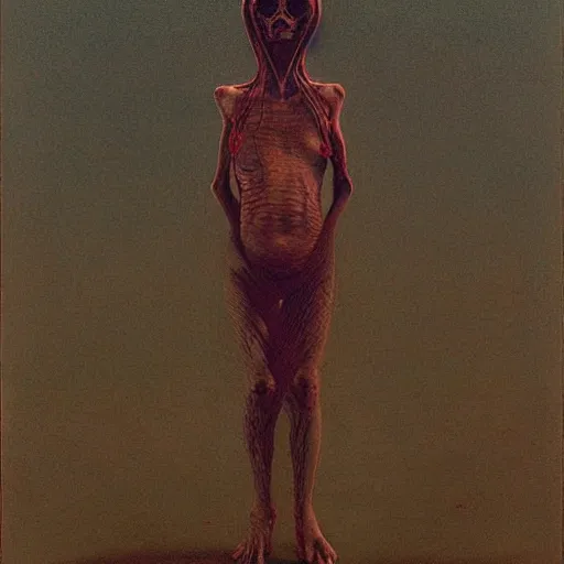 Image similar to the most creepy thing by zdzisław beksinski, by zdzisław beksinski, by zdzisław beksinski, by zdzisław beksinski, by zdzisław beksinski