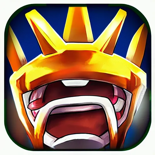 Prompt: anime pencil as clash of clans app icon