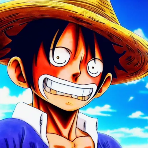 Prompt: photo of monkey d. luffy as a real person, close up, rule of thirds, highly detailed, 4 k, hdr, smooth, sharp focus, anatomically correct, beautiful, perfect,