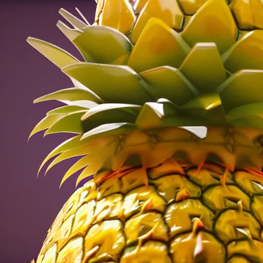 Image similar to huge monstrous pineapple destroys the store, 8 k, 4 k, trending on artstation, artstationhd, artstationhq, octane render