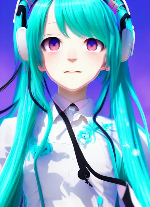 Image similar to hatsune miku walk in park, global illumination!! intricate, elegant, highly detailed, digital painting, artstation, concept art, smooth, sharp focus, illustration, art by xima