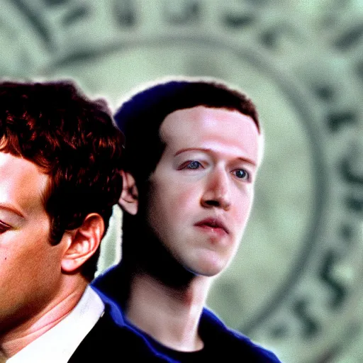 Prompt: mark zuckerberg in the matrix ( 1 9 9 9 )
