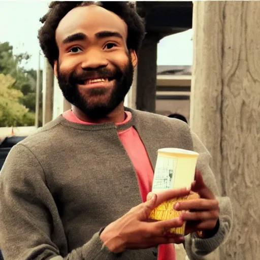 Prompt: donald glover's happiest moment in life