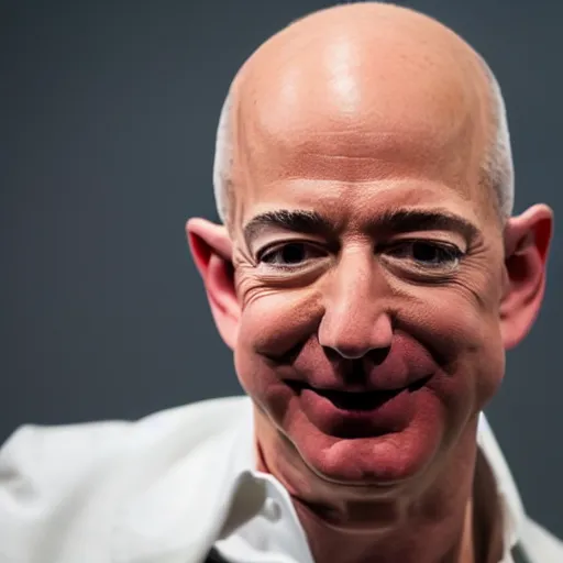 Prompt: Jeff Bezos, throbbing veins on his forehead and neck, XF IQ4, 150MP, 50mm, F1.4, ISO 200, 1/160s, natural light