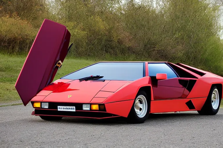 Image similar to wish. com version of a lamborghini countach