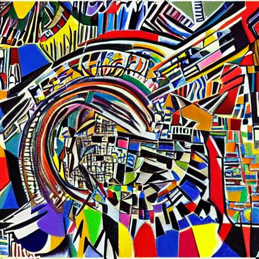 Prompt: stairs in style of kandinsky pollock african basquiat smash collage ultra realistic high definition tribal super high quality doodle