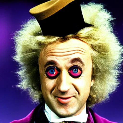 Image similar to geert wilders as gene wilder as willy wonka