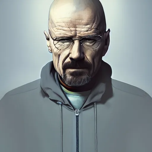 Image similar to walter white, hyper detailed, digital art, trending in artstation, cinematic lighting, studio quality, smooth render, unreal engine 5 rendered, octane rendered, art style by klimt and nixeu and ian sprigger and wlop and krenz cushart