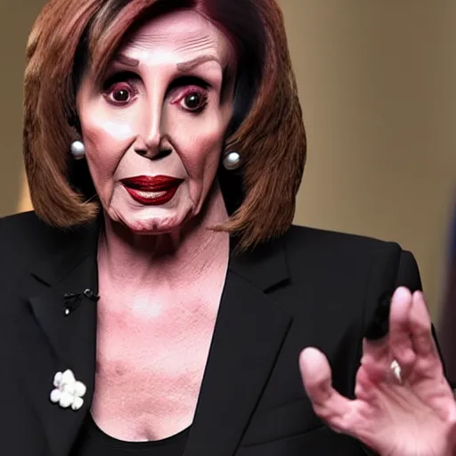 Prompt: goth nancy pelosi