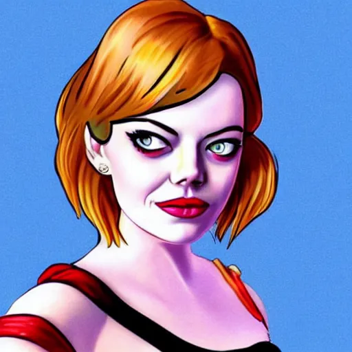 Image similar to emma stone in the style of sailor moon