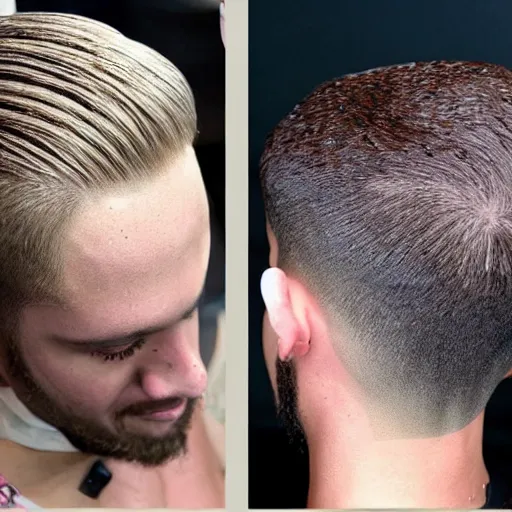 Prompt: the two block haircut
