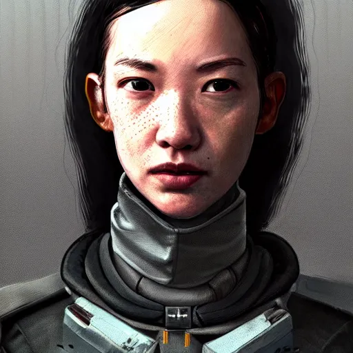 Image similar to portrait of alyx vance from half - life 2, hl 2, videogame. techwear, sci - fi, intricate, elegant, highly detailed, digital painting, artstation, concept art, smooth, sharp focus, illustration, by bartek fedyczak, erak note, tooth wu, neil richards, kan liu, siwoo kim, jisu choe