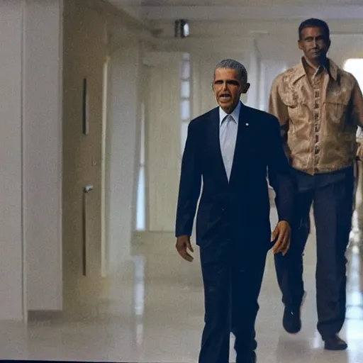 Prompt: Movie still of Barack