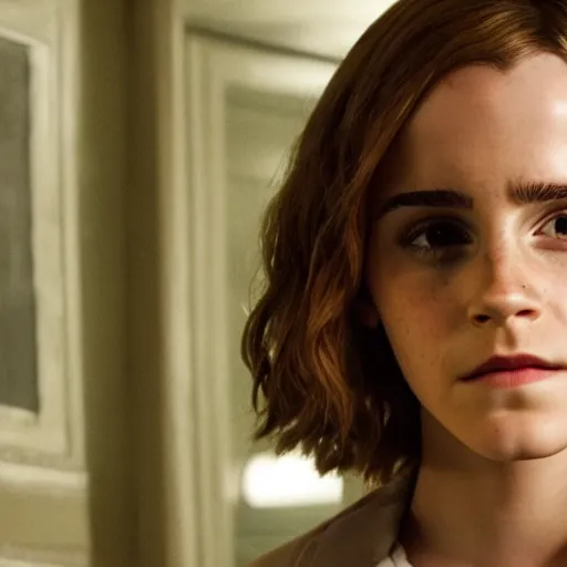 Image similar to A still of Emma Watson in Stranger Things TV show