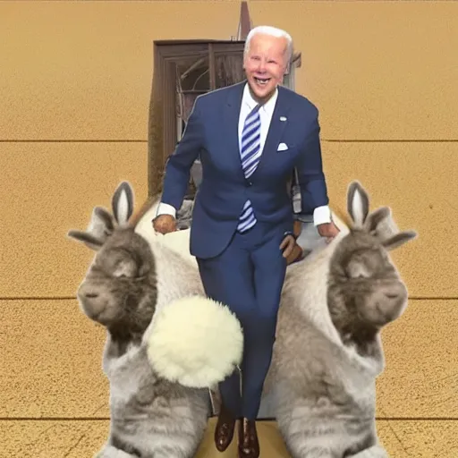 Image similar to Joe Biden as big chungus