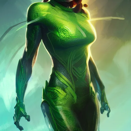 Image similar to full body portrait of jean grey, symetry, perfect face, green eyes, comic, phoenix rising, intricate, detailed, volumetric lighting, scenery, digital painting, highly detailed, artstation, sharp focus, illustration, concept art, ruan jia, steve mccurry