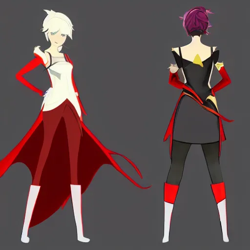 Prompt: professional concept art for the latest character of the show RWBY