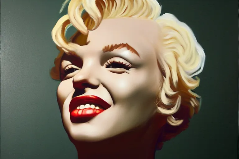 Image similar to portrait of merlyn monroe artwork by tim eitel