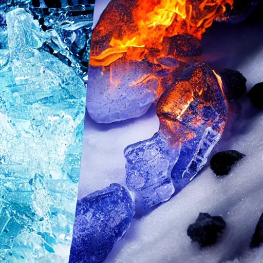 Prompt: fire vs ice