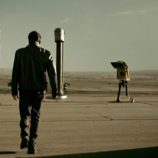 Prompt: movie still of god sun cyborg, cinematic composition, cinematic light, criterion collection, by edgar wright