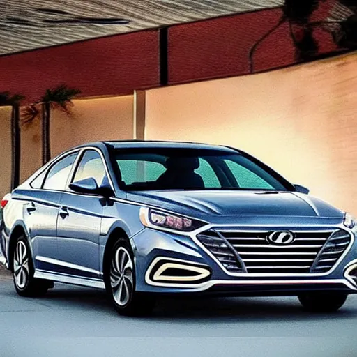 Prompt: Hyundai Sonata as a person