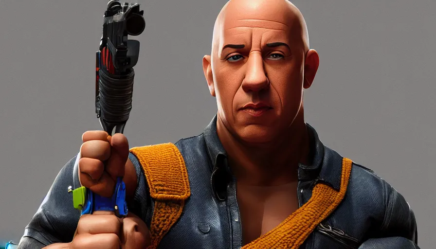 Prompt: Vin Diesel is Woody from Toy Story, hyperdetailed, artstation, cgsociety, 8k