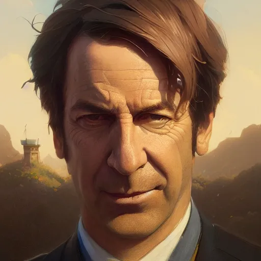 Prompt: highly detailed portrait of saul goodman, unreal engine, fantasy art by greg rutkowski, loish, rhads, ferdinand knab, makoto shinkai and lois van baarle, ilya kuvshinov, rossdraws, tom bagshaw, global illumination, radiant light, detailed and intricate environment