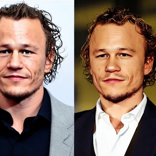 Image similar to heath ledger at 4 3 years old