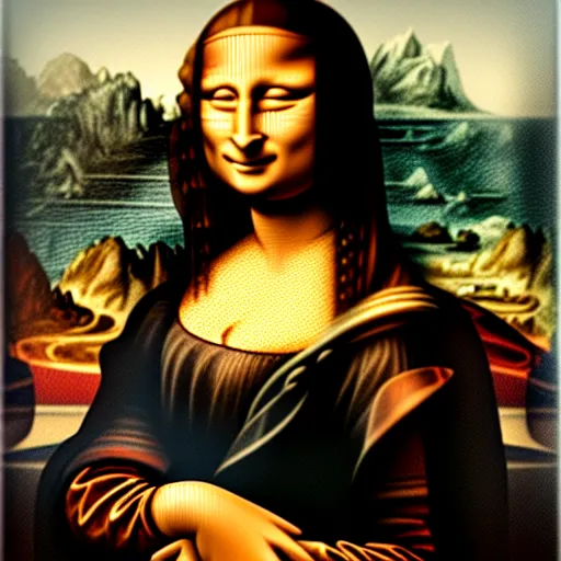 Prompt: portrait of the mona lisa, photorealistic, 4 k