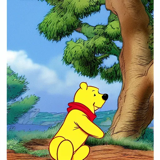Image similar to winnie the pooh in voyager