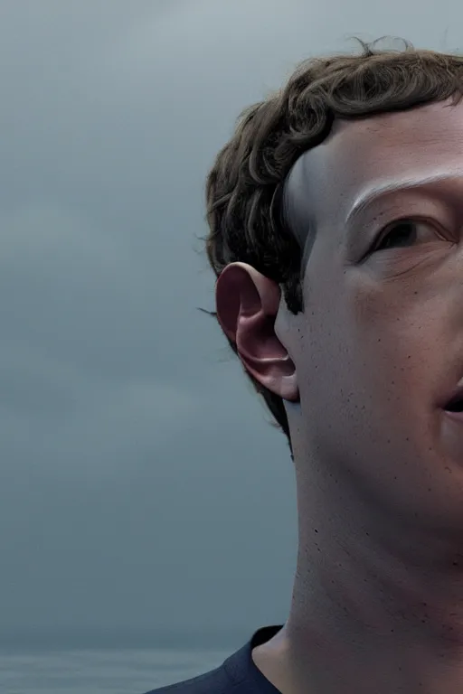 Prompt: mark zuckerberg as a scary sea creature, photorealistic, cinematic lighting, highly detailed, by guillermo del toro