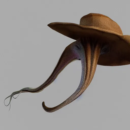 Prompt: hyperrealistic dslr film still of amorphous squid disguised as early cuyler wearing hat, stunning 8 k octane comprehensive 3 d render, inspired by istvan sandorfi & greg rutkowski & unreal engine, perfect symmetry, dim volumetric cinematic lighting, extremely hyper - detailed, extremely lifelike attributes & lifelike texture, intricate, masterpiece, artstation, stunning