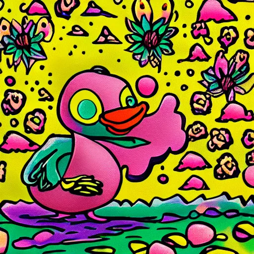 Prompt: lsd duck