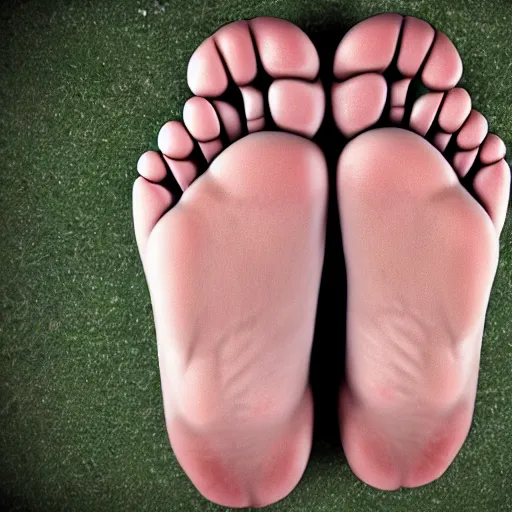 Image similar to a human foot with a missing toe