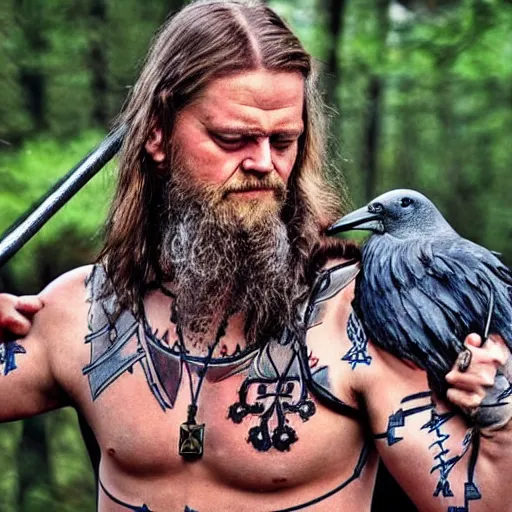 Tribal Norse Raven Tattoo On Stomach By Tarotshama