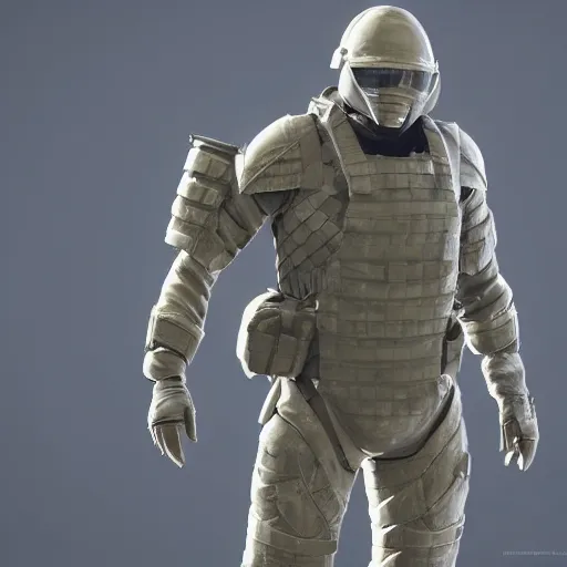 Prompt: a soldier wearing a full set of solid light armor, futuristic, 3 d render, octane, ray tracing, ultra high detail, photorealistic