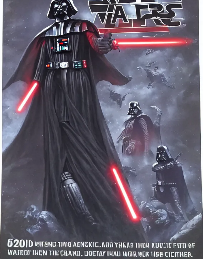 Image similar to Darth Vader planeswalker