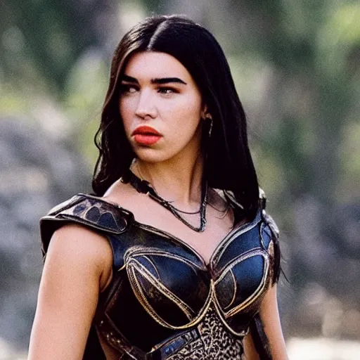 Image similar to still of dua lipa in xena