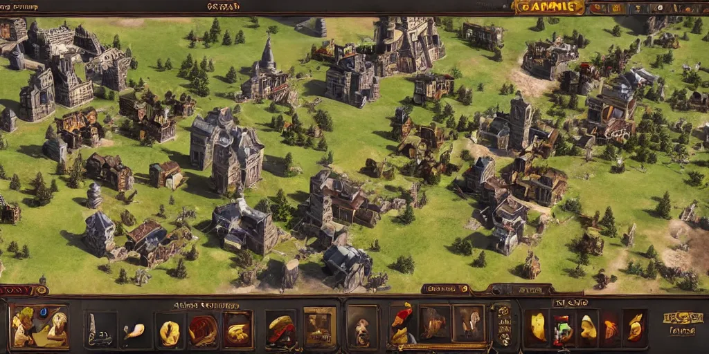 Image similar to age of empire building, game footage