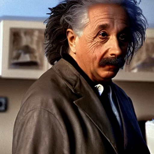 Prompt: Einstein in Knightrider, lot of detail, 4k, 80s.