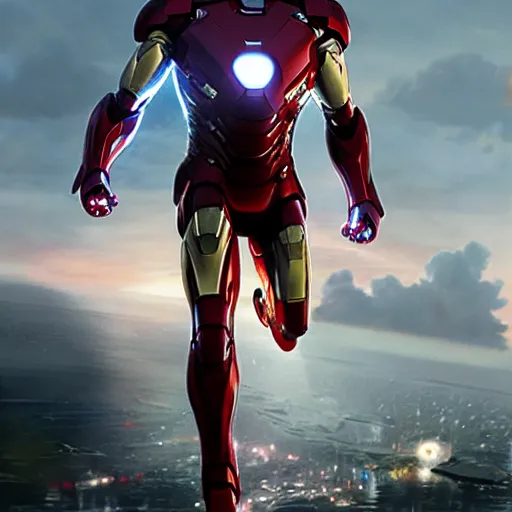 Image similar to tom cruise as iron man, wearing a silver iron man suit, cinematic, volumetric lighting, f 8 aperture, cinematic eastman 5 3 8 4 film, photorealistic by greg rutkowski, by stanley artgerm, by snyder