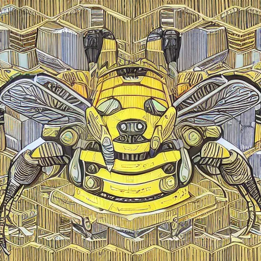 Image similar to bee home, hyper detailed, artstation, 8k