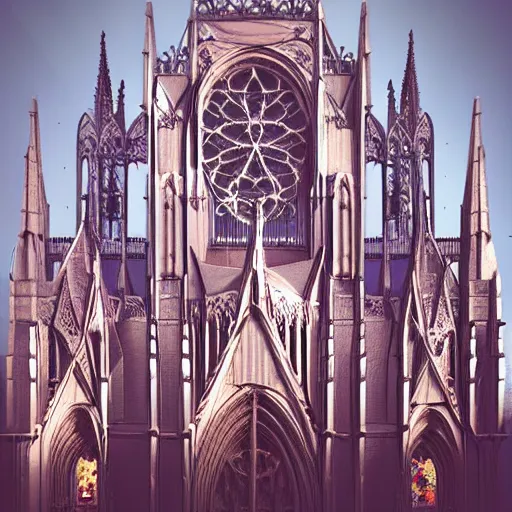 Prompt: A Gothic Cathedral, Lavish, highly detailed, no blur, steven universe, Trending on artstation, pixiv, 8k, by Beeple, Imoko, and Jordan Grimmer