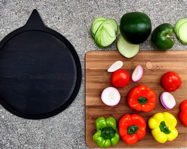 Image similar to ( 9 0 degrees fov, first person point of view )!!!!! of me!!!!! chopping vegetables on a chopping board