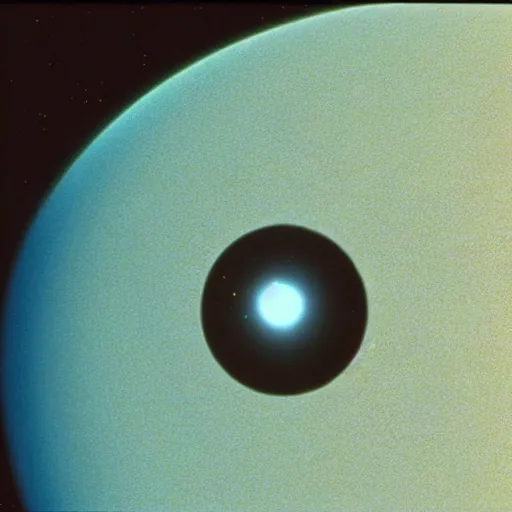 Image similar to cinematic shot of o'neil cylinder orbiting venus, 2 0 0 1 : a space odyssey