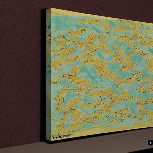 Image similar to valorant map icebox painting in the style of van gogh