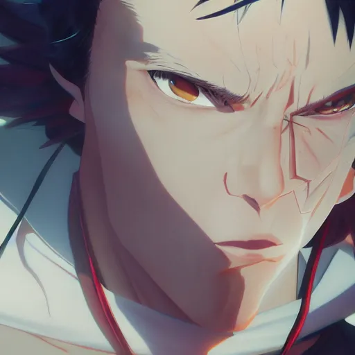 Image similar to a japanese anime hero, highly detailed vfx portrait, unreal engine, greg rutkowski, loish, rhads, caspar david friedrich, makoto shinkai and lois van baarle, ilya kuvshinov, rossdraws, elegent, tom bagshaw, alphonse mucha, global illumination, detailed and intricate environment.